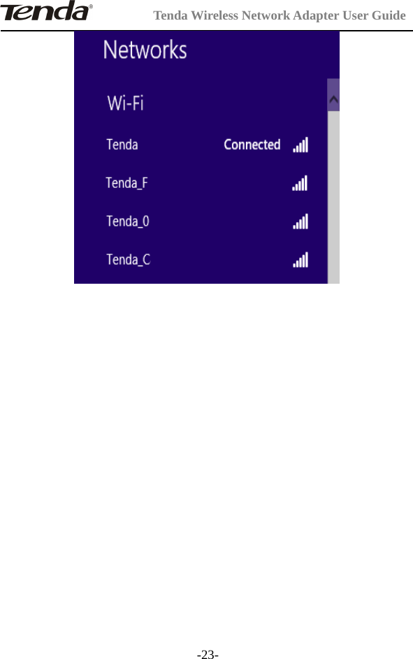 Tenda Wireless Network Adapter User Guide-23-