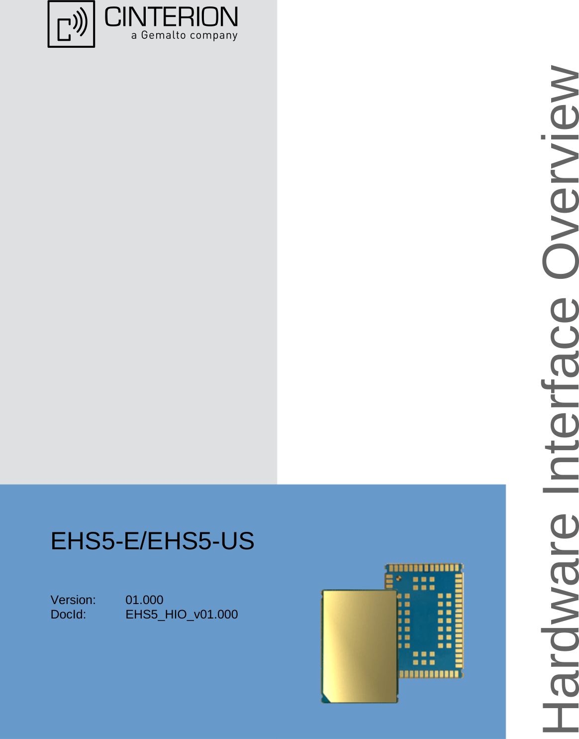 EHS5-E/EHS5-USVersion: 01.000DocId: EHS5_HIO_v01.000Hardware Interface Overview