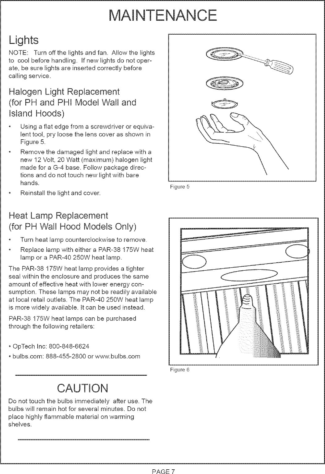 Page 7 of 9 - THERMADOR  Range Hood Manual L0512044
