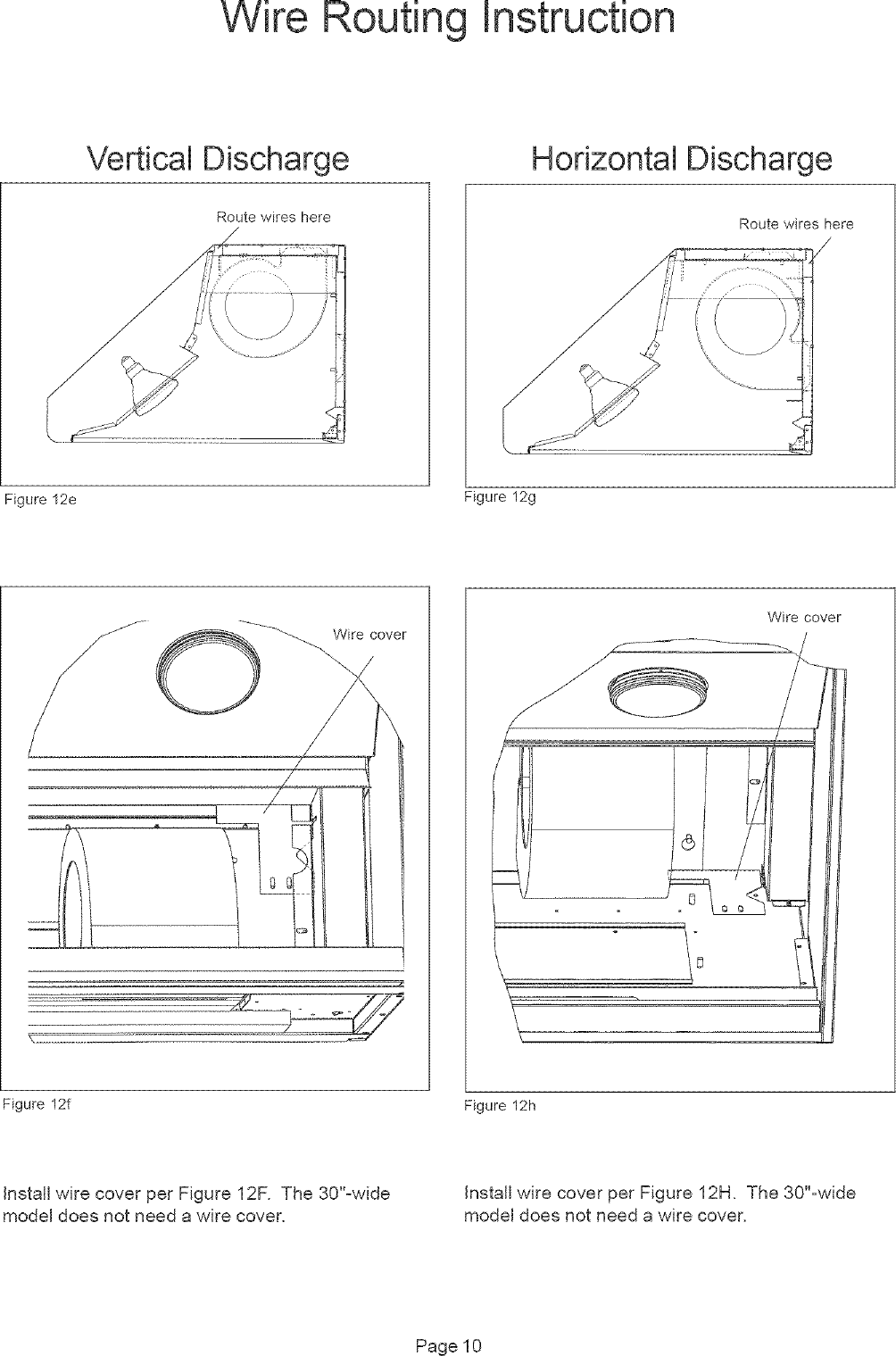 Page 10 of 12 - THERMADOR  Range Hood Manual L0512045