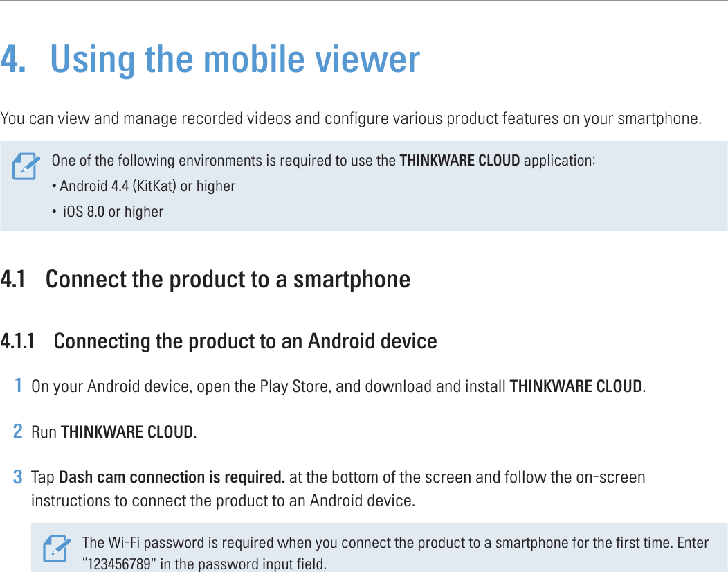 Page 23 of THINKWARE Q800PRO THINKWARE DASH CAM User Manual 