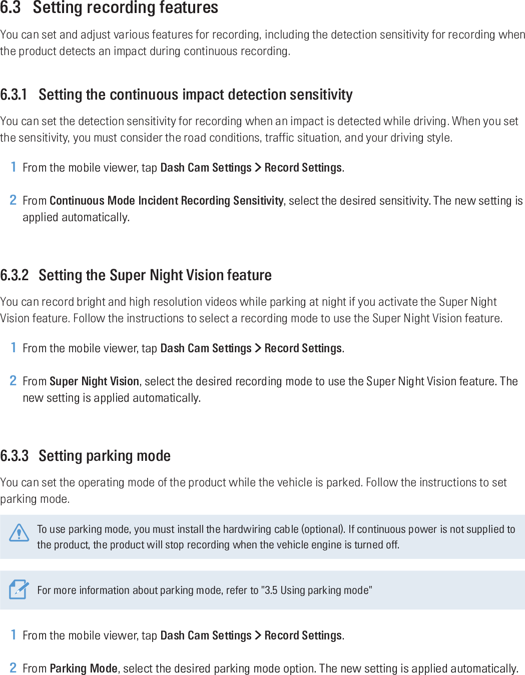 Page 44 of THINKWARE Q800PRO THINKWARE DASH CAM User Manual 