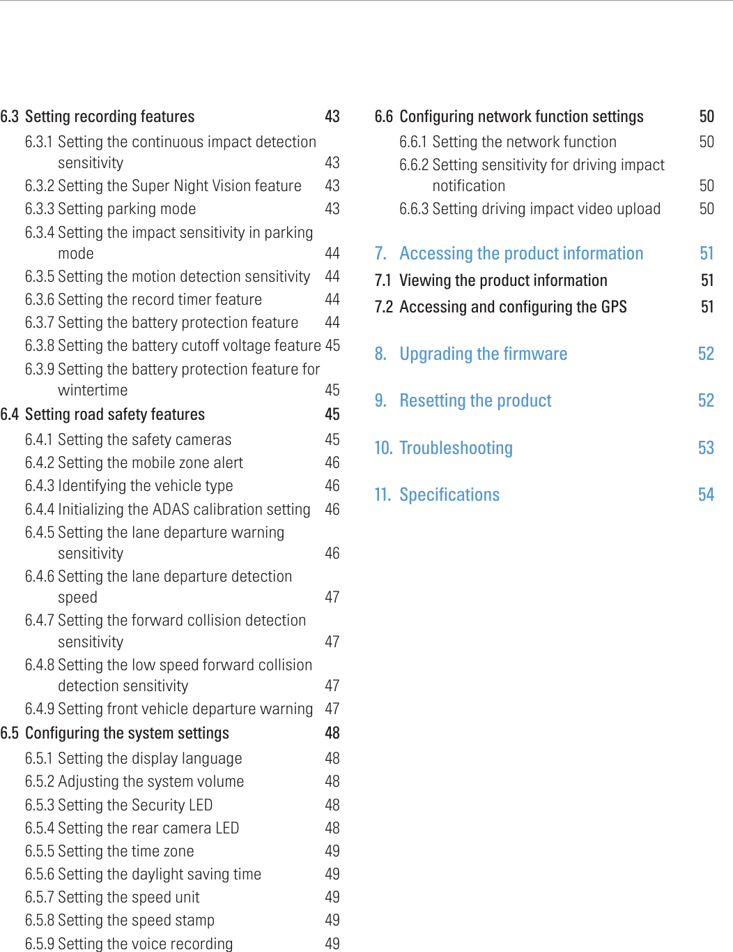 Page 6 of THINKWARE Q800PRO THINKWARE DASH CAM User Manual 