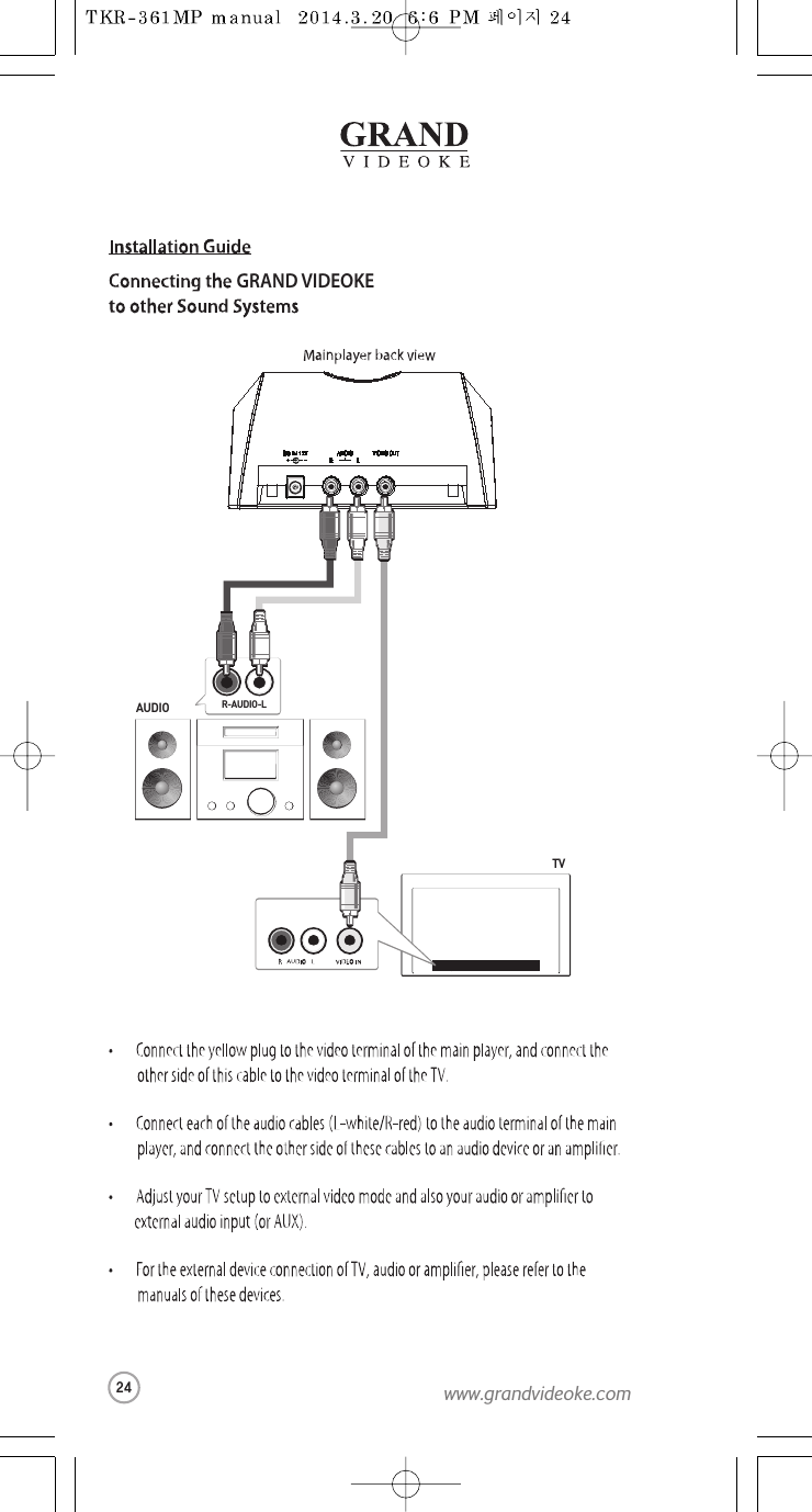 GRAND VIDEOKETVAUDIOR-AUDIO-L24www.grandvideoke.com