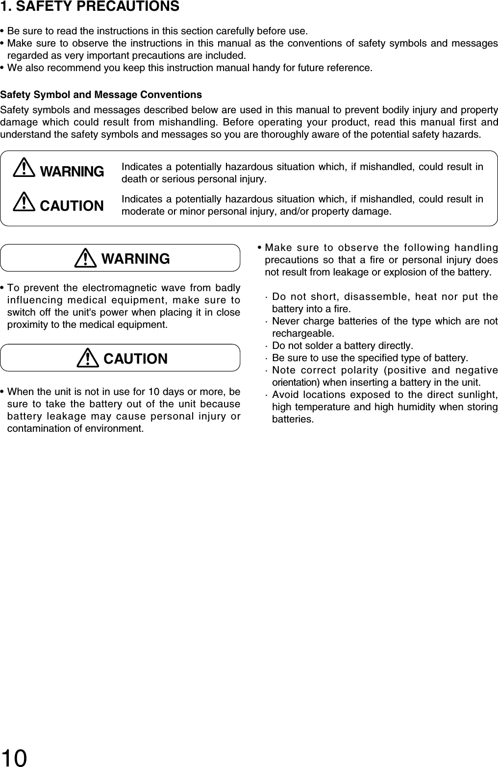 toa-wm-3310-vhf-fm-wireless-microphone-user-manual-wm-3310