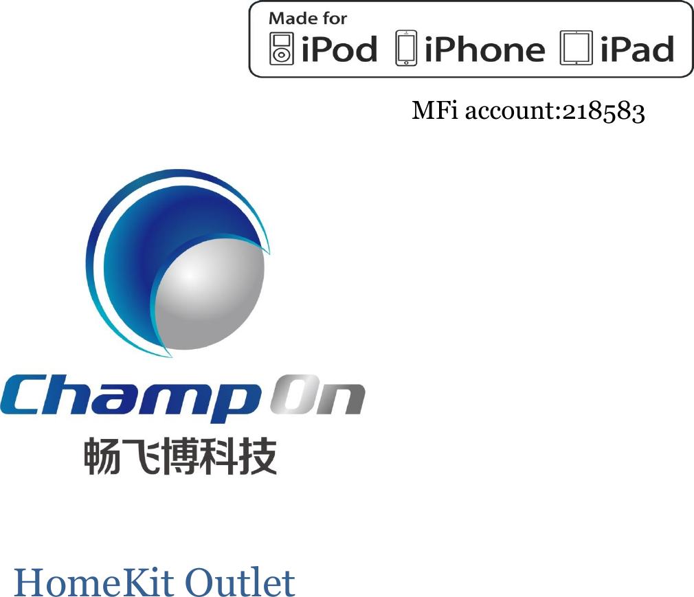 HomeKit Outlet MFi account:218583 