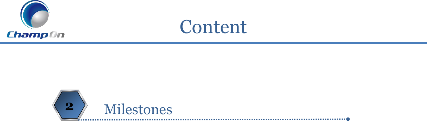 Content 2  Milestones  