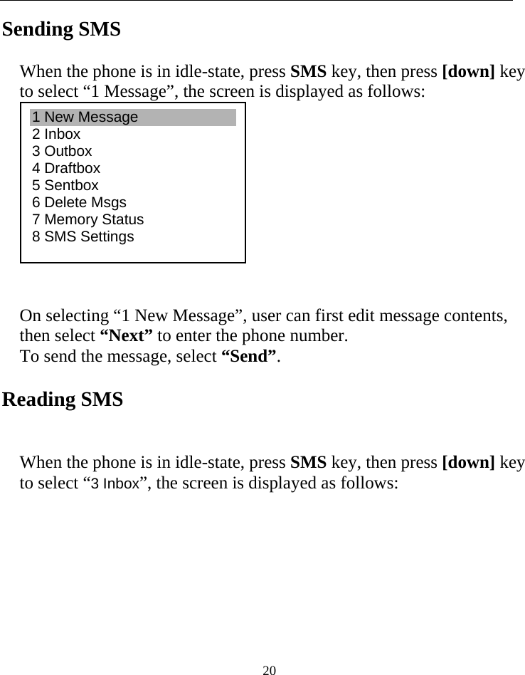 Page 20 of TOZED TECHNOLOGIES ZLTS500 CDMA Fixed wireless telephone User Manual 