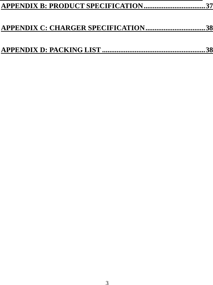 Page 3 of TOZED TECHNOLOGIES ZLTS500 CDMA Fixed wireless telephone User Manual 