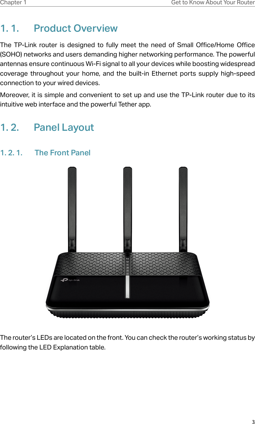 Page 7 of TP Link Technologies A10 AC2300 Wireless MU-MIMO Gigabit Router User Manual Part1