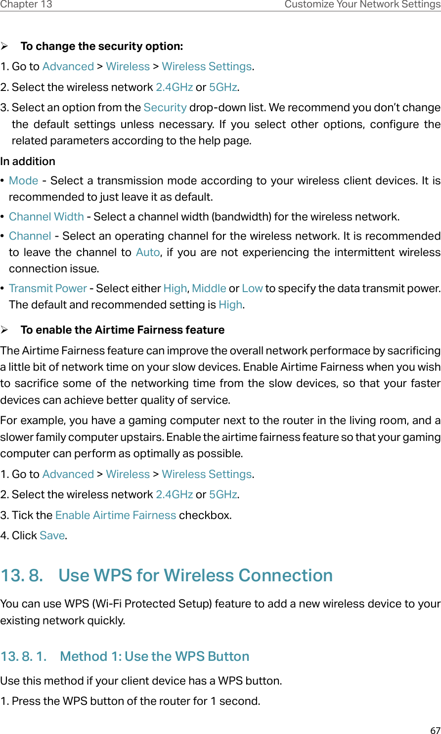 Page 16 of TP Link Technologies A10 AC2300 Wireless MU-MIMO Gigabit Router User Manual Part2