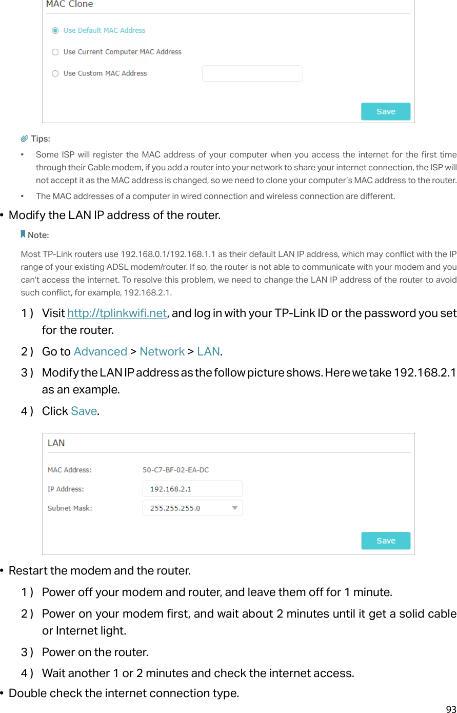 Page 42 of TP Link Technologies A10 AC2300 Wireless MU-MIMO Gigabit Router User Manual Part2