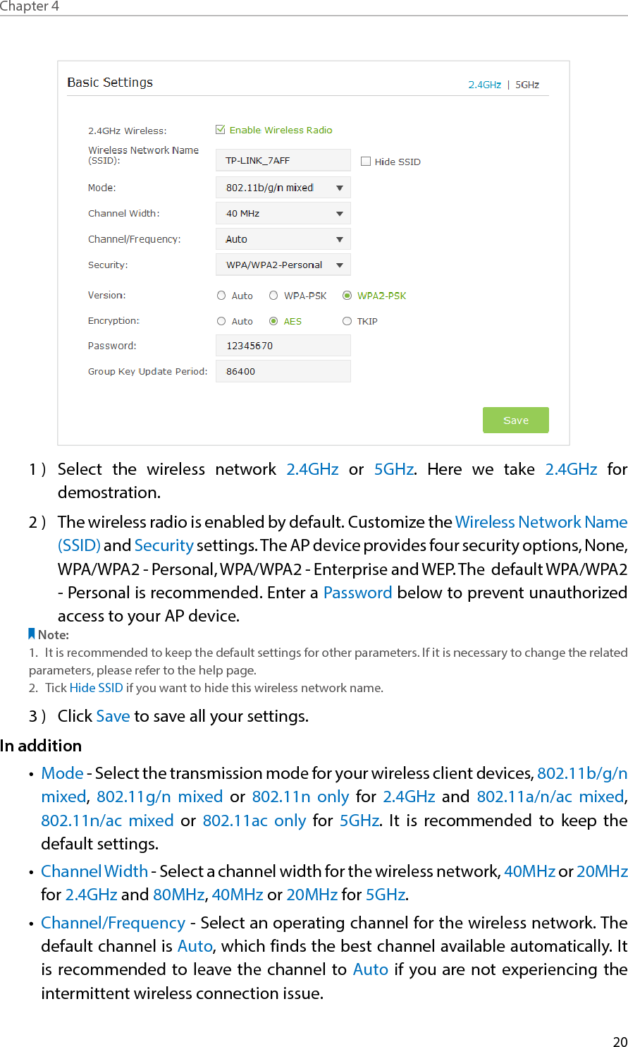 Page 23 of TP Link Technologies AP500 AC1900 Wireless Gigabit Access Point User Manual rev