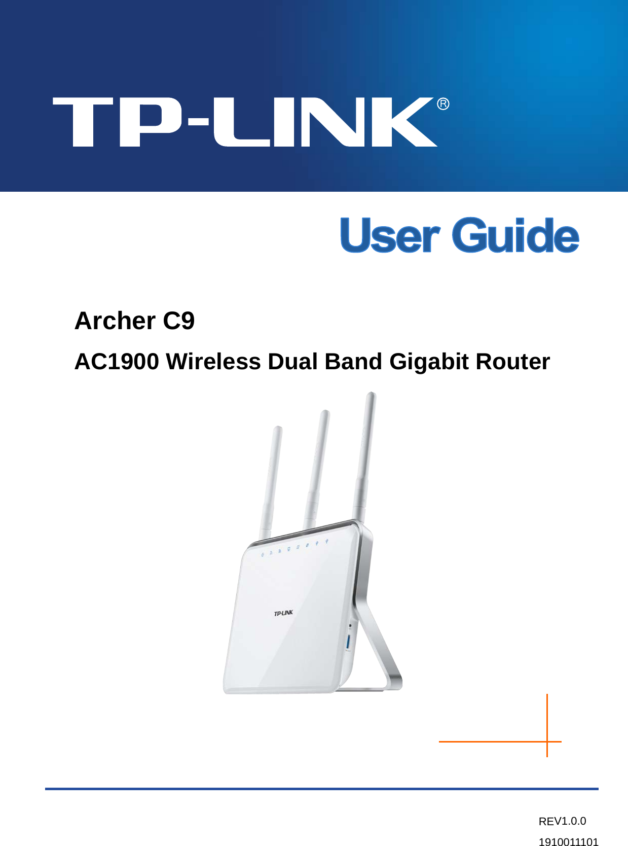    Archer C9 AC1900 Wireless Dual Band Gigabit Router  REV1.0.0 1910011101    