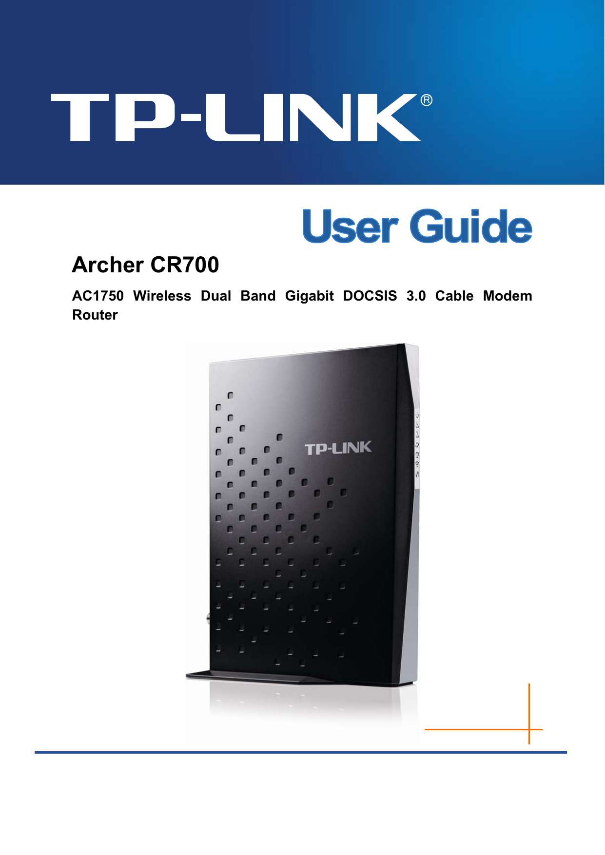    Archer CR700 AC1750 Wireless Dual Band Gigabit DOCSIS 3.0 Cable Modem Router 
