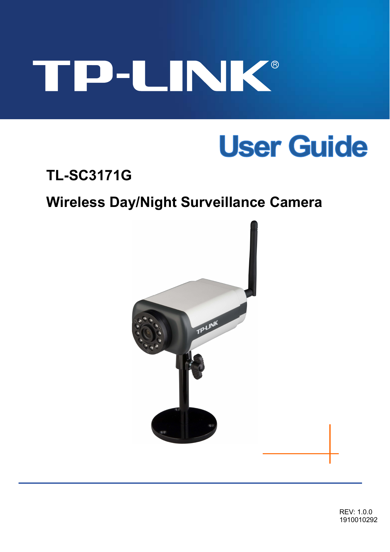  TL-SC3171G Wireless Day/Night Surveillance Camera  REV: 1.0.0 1910010292 