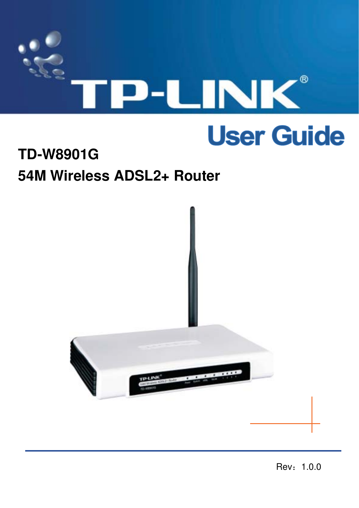 TD-W8901G54M Wireless ADSL2+ Router Rev˖1.0.0
