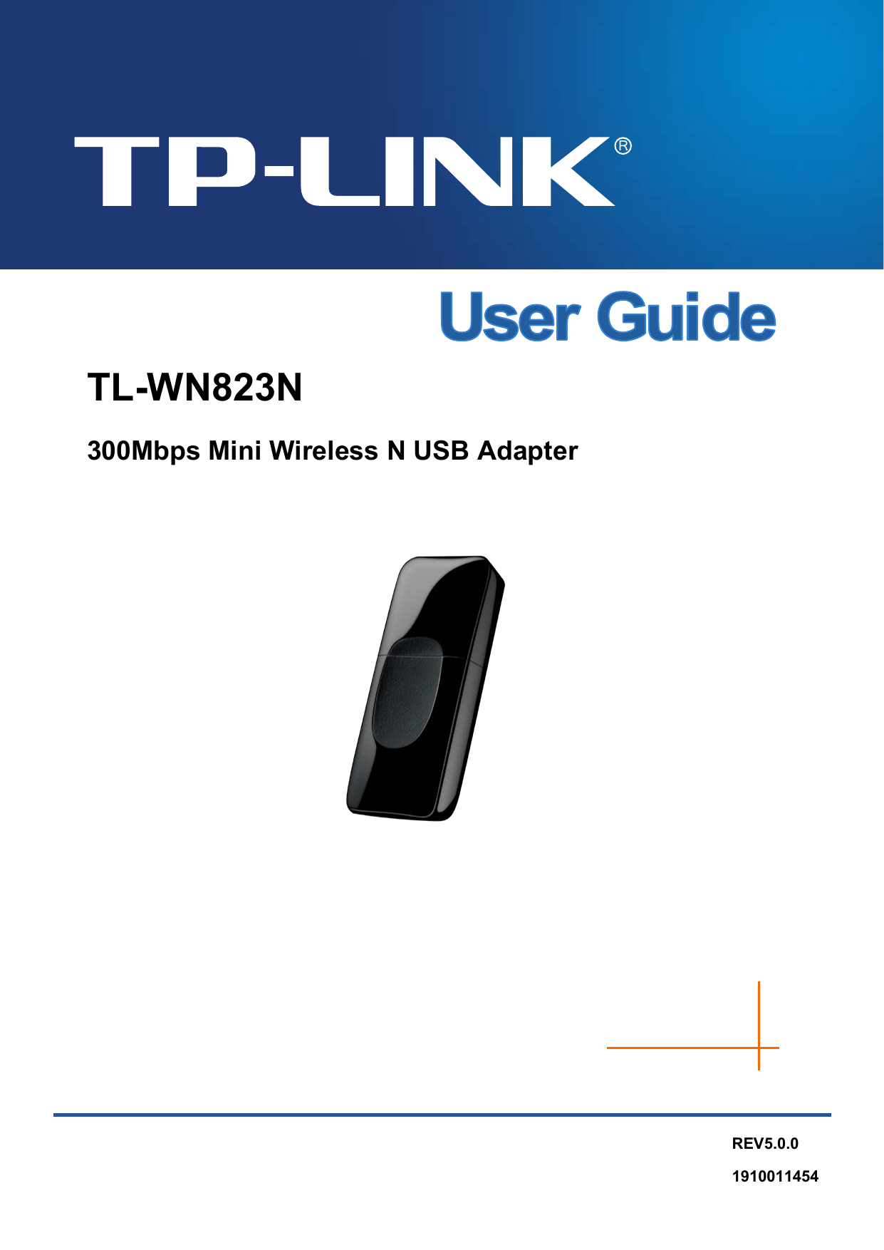  TL-WN823N 300Mbps Mini Wireless N USB Adapter   REV5.0.0 1910011454 