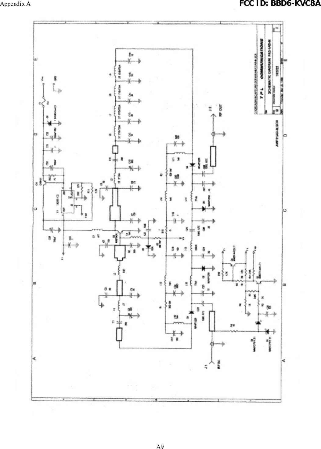 Appendix A FCC ID: BBD6-KVC8AA9