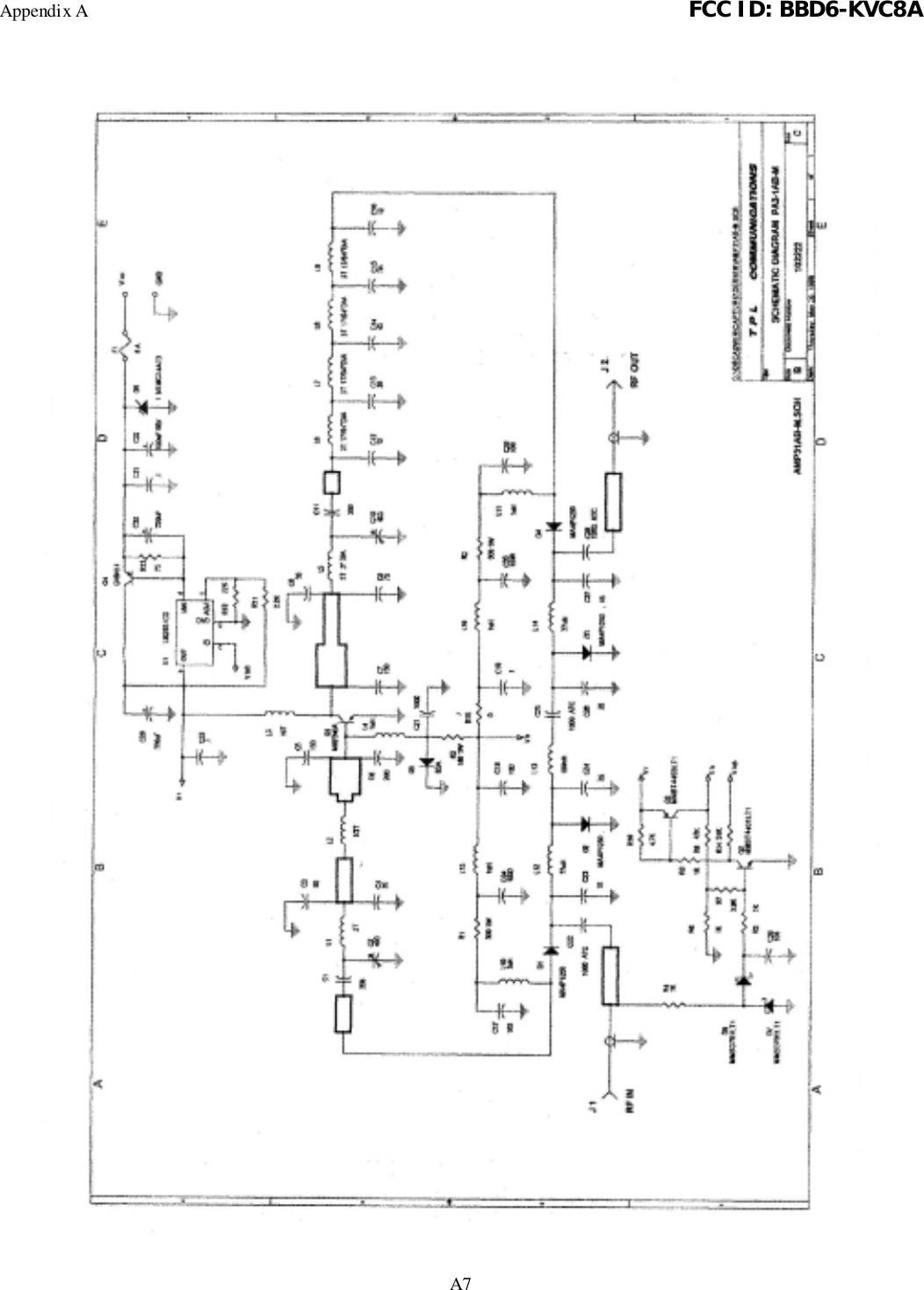 Appendix A FCC ID: BBD6-KVC8AA7