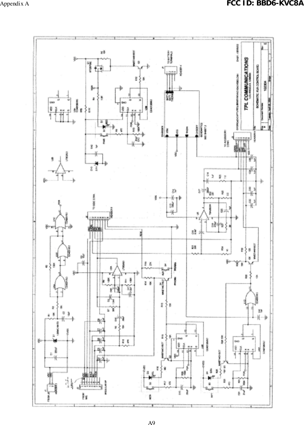 Appendix A FCC ID: BBD6-KVC8AA9