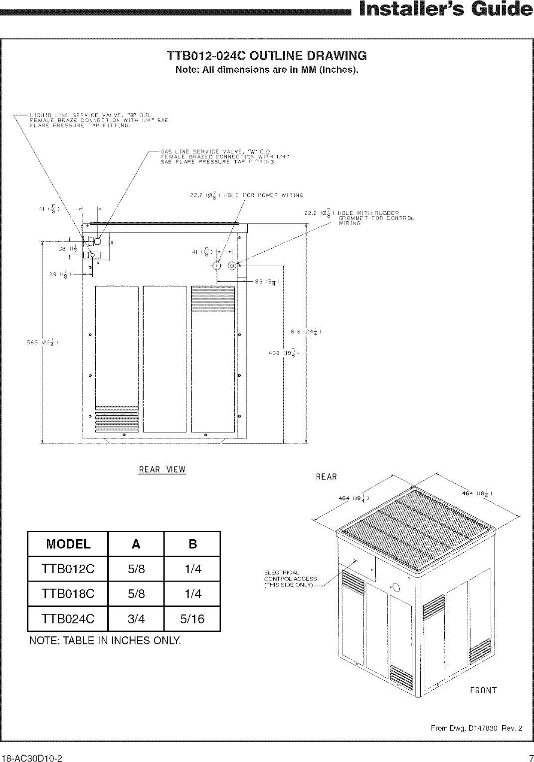 Page 7 of 8 - TRANE  Air Conditioner/heat Pump(outside Unit) Manual L0801712