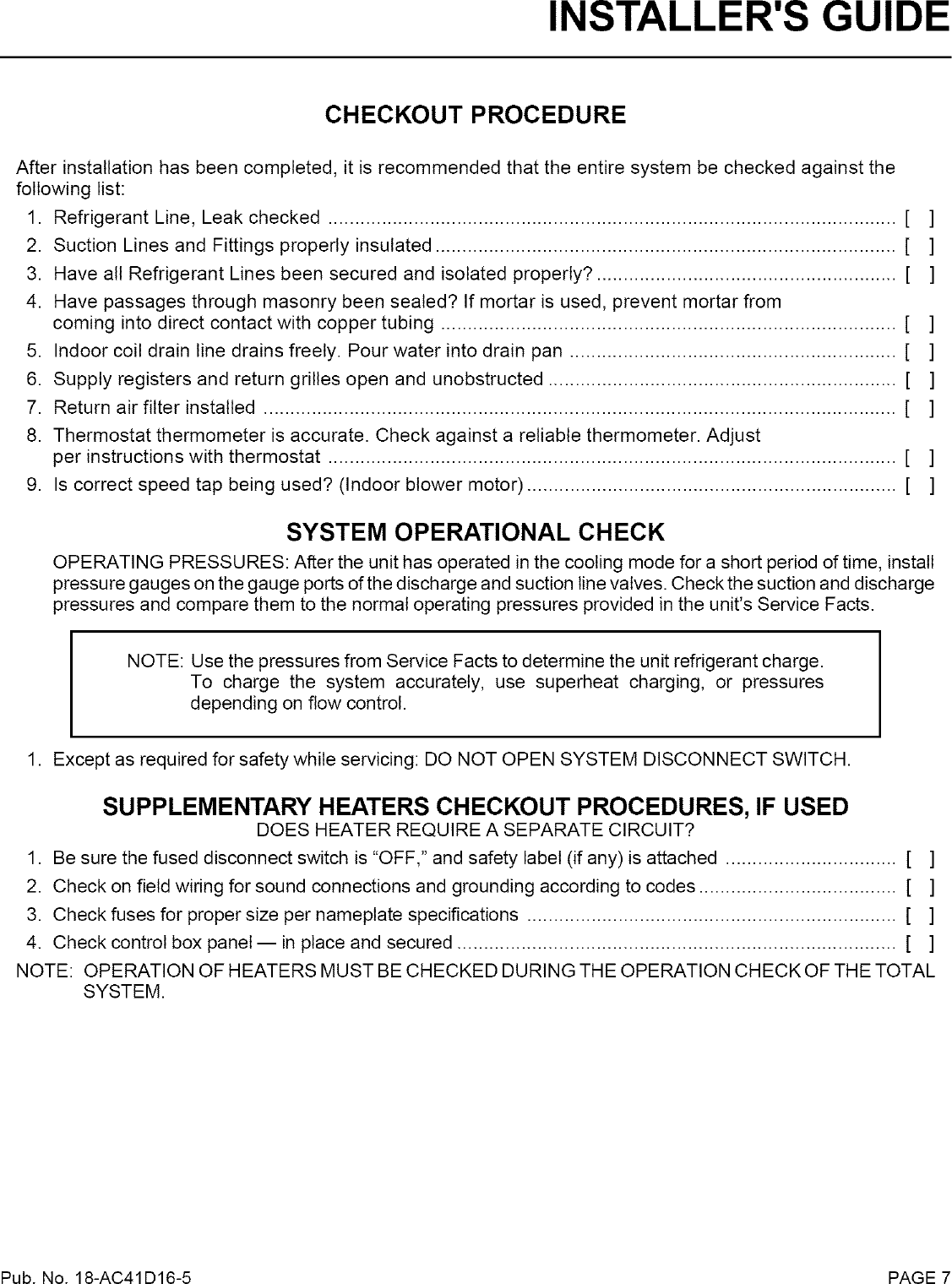 Page 7 of 8 - TRANE  Air Conditioner/heat Pump(outside Unit) Manual L0801787