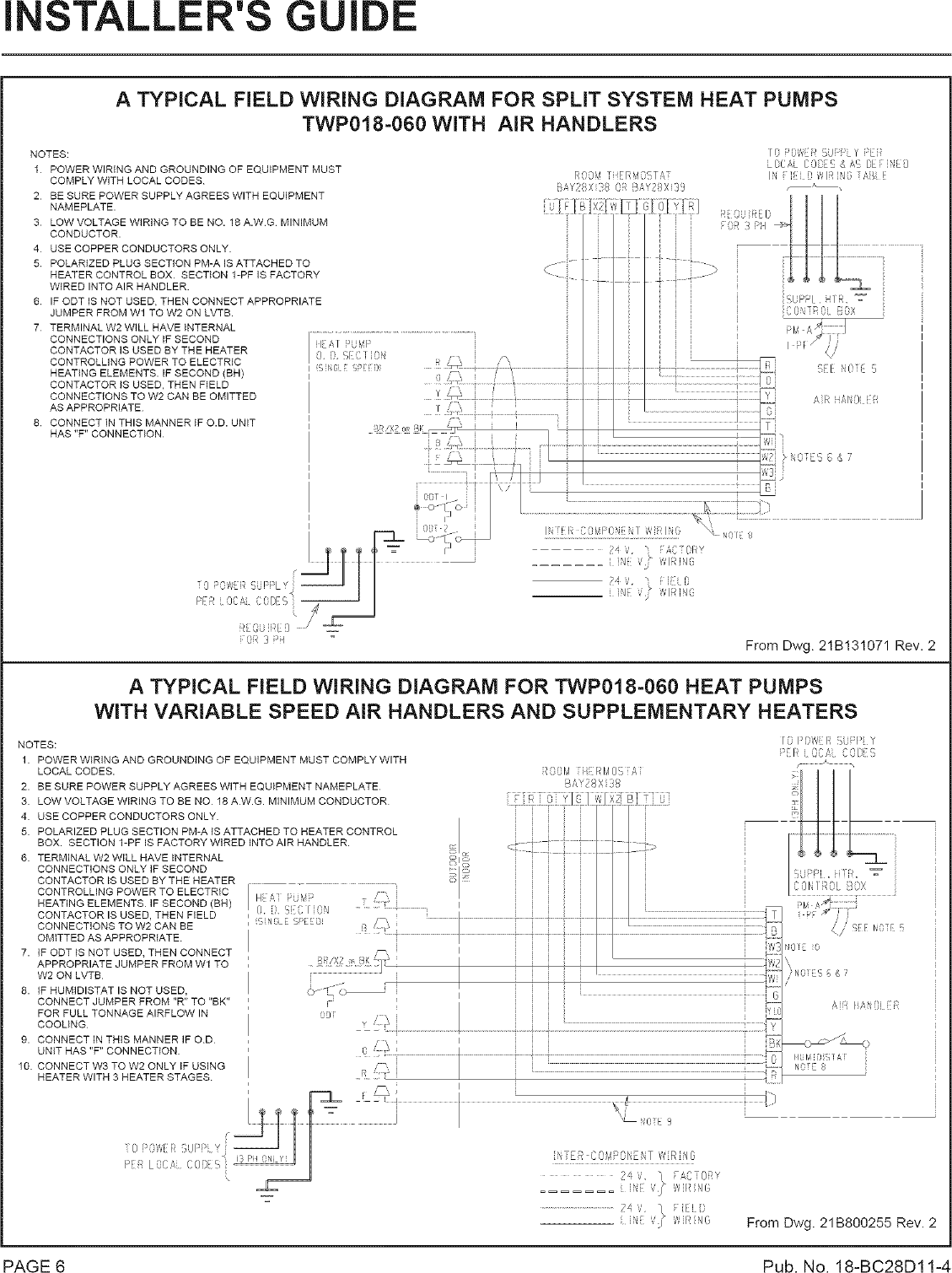Page 6 of 8 - TRANE  Air Conditioner/heat Pump(outside Unit) Manual L0802003