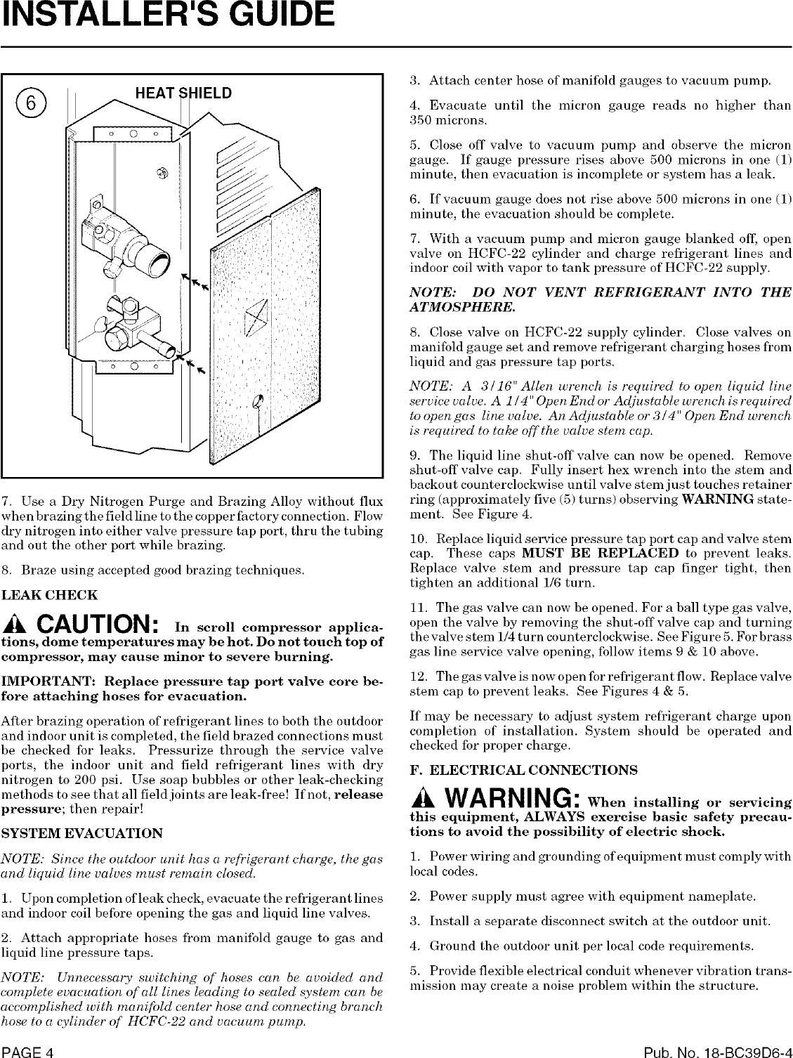 Page 4 of 8 - TRANE  Air Conditioner/heat Pump(outside Unit) Manual L0802054