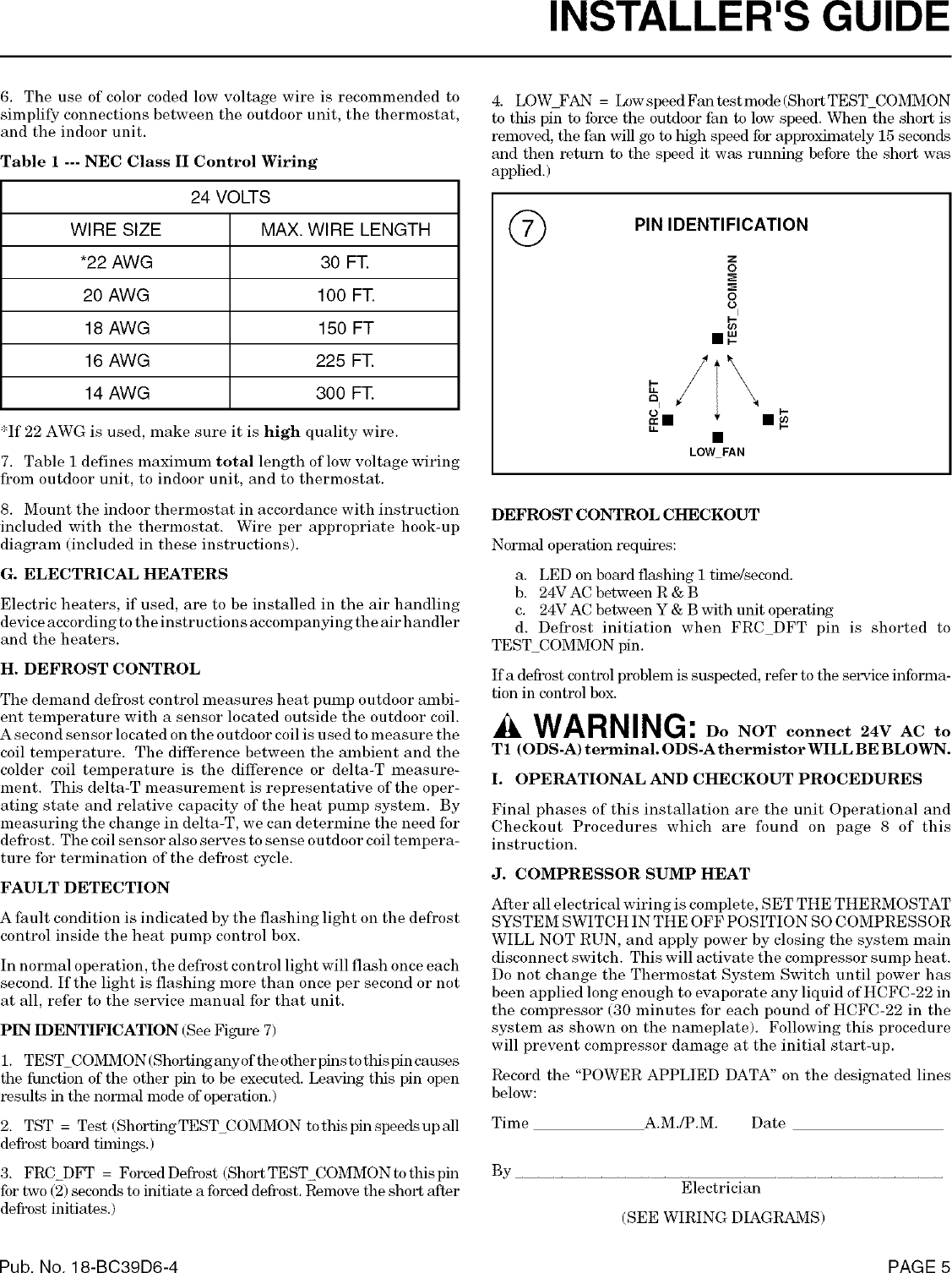 Page 5 of 8 - TRANE  Air Conditioner/heat Pump(outside Unit) Manual L0802054