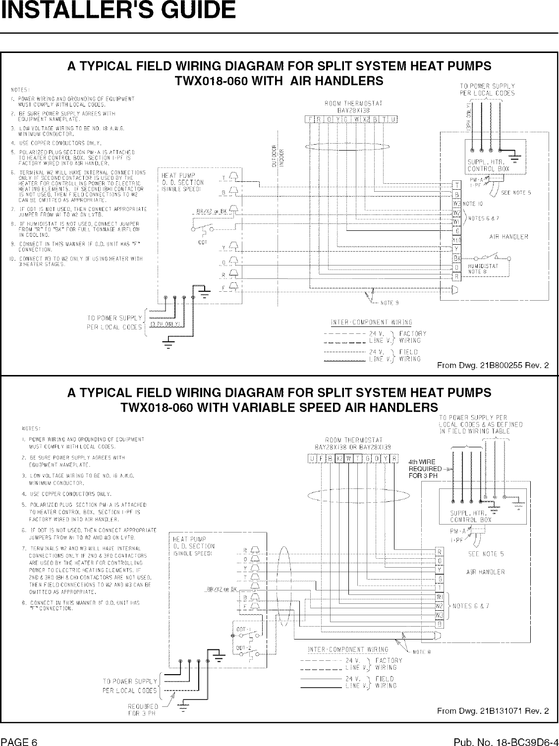 Trane Wiring Diagrams Model