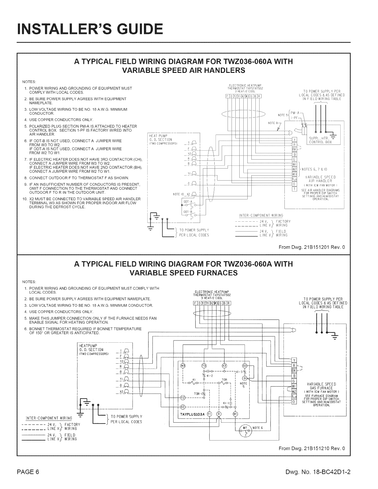 Trane Air Conditioner Heat Pump Outside Unit Manual L0810502