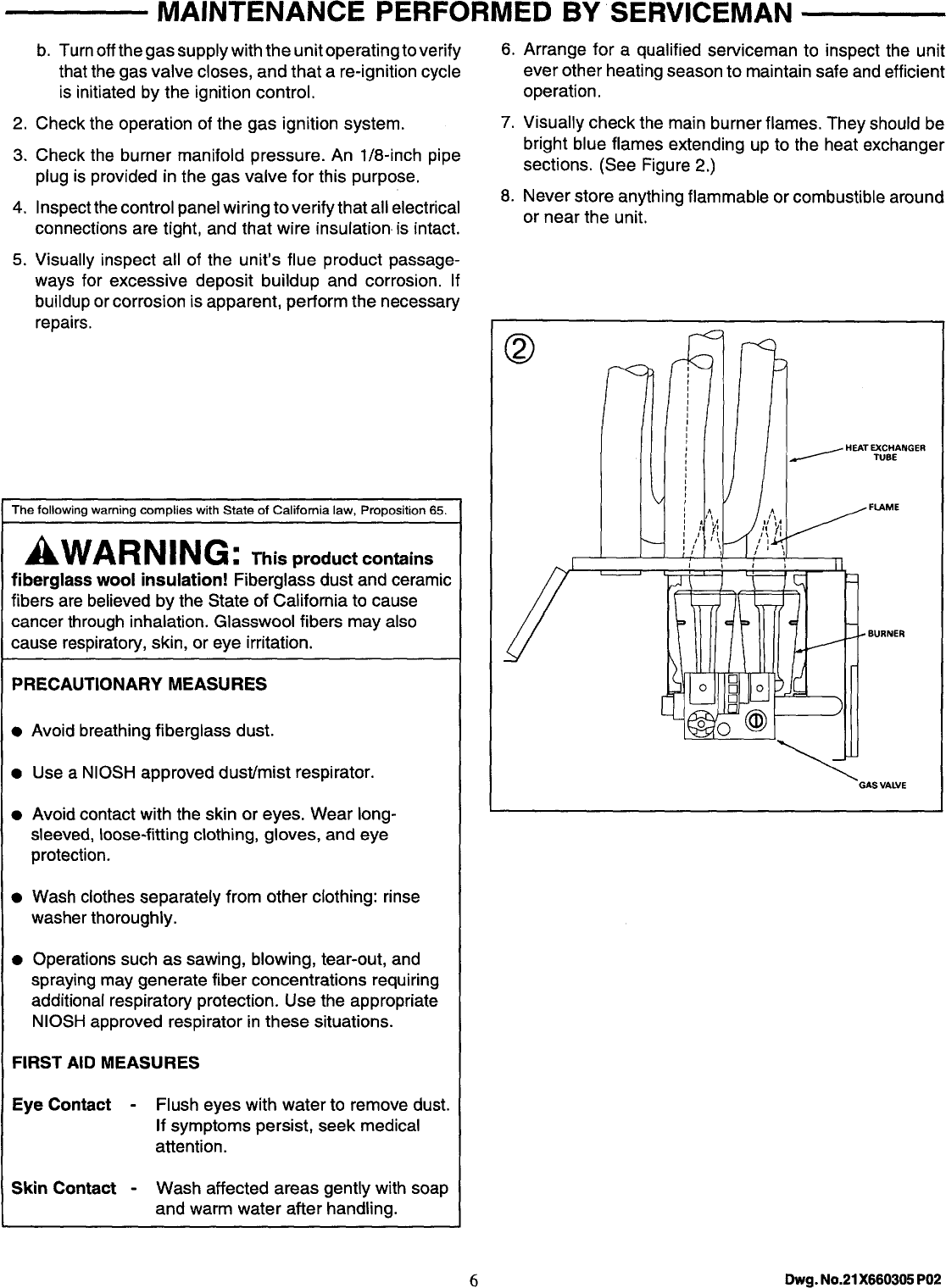 Page 6 of 8 - TRANE  Package Units(both Units Combined) Manual L0903062