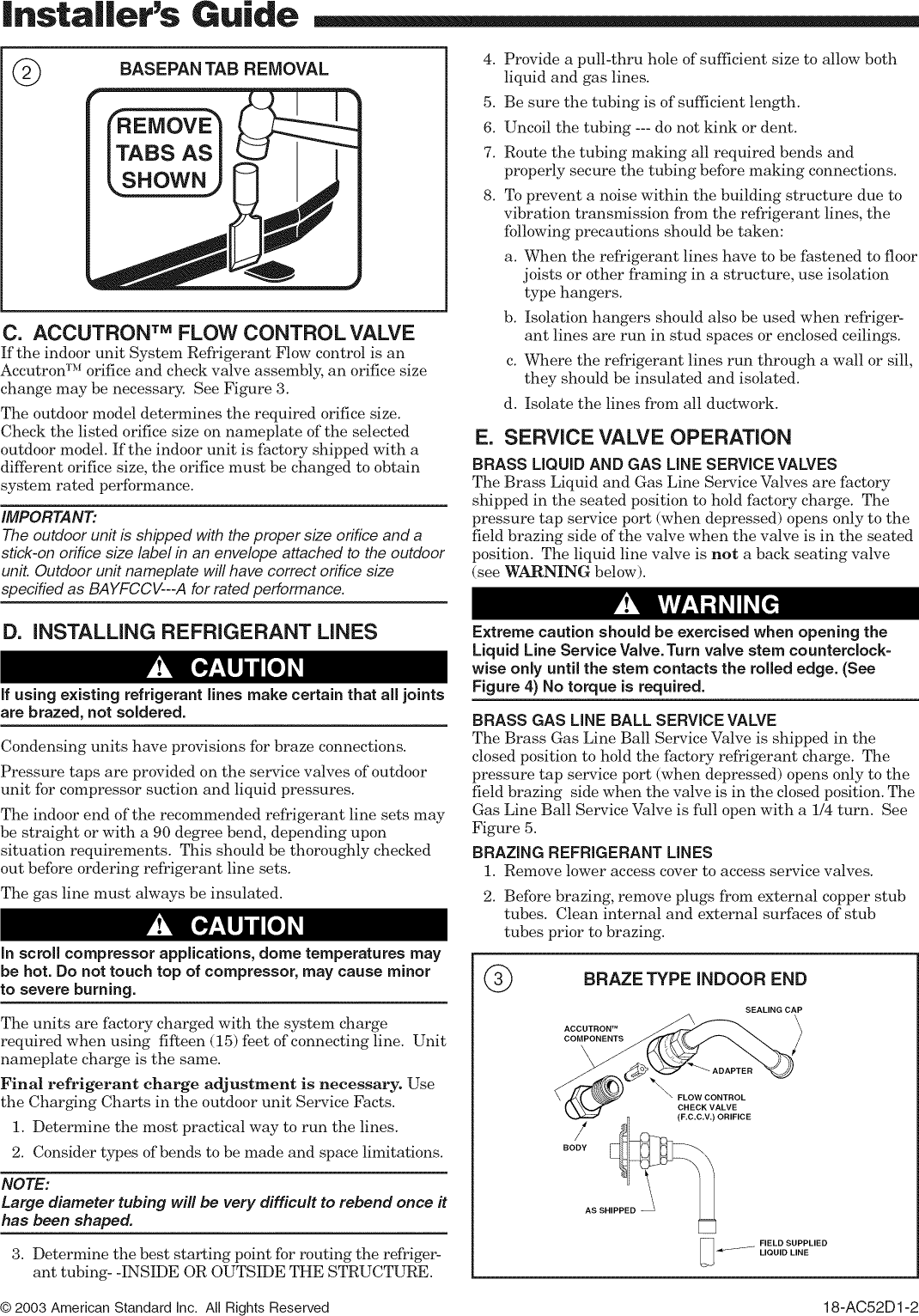 Page 2 of 8 - TRANE  Air Conditioner/heat Pump(outside Unit) Manual L0903228