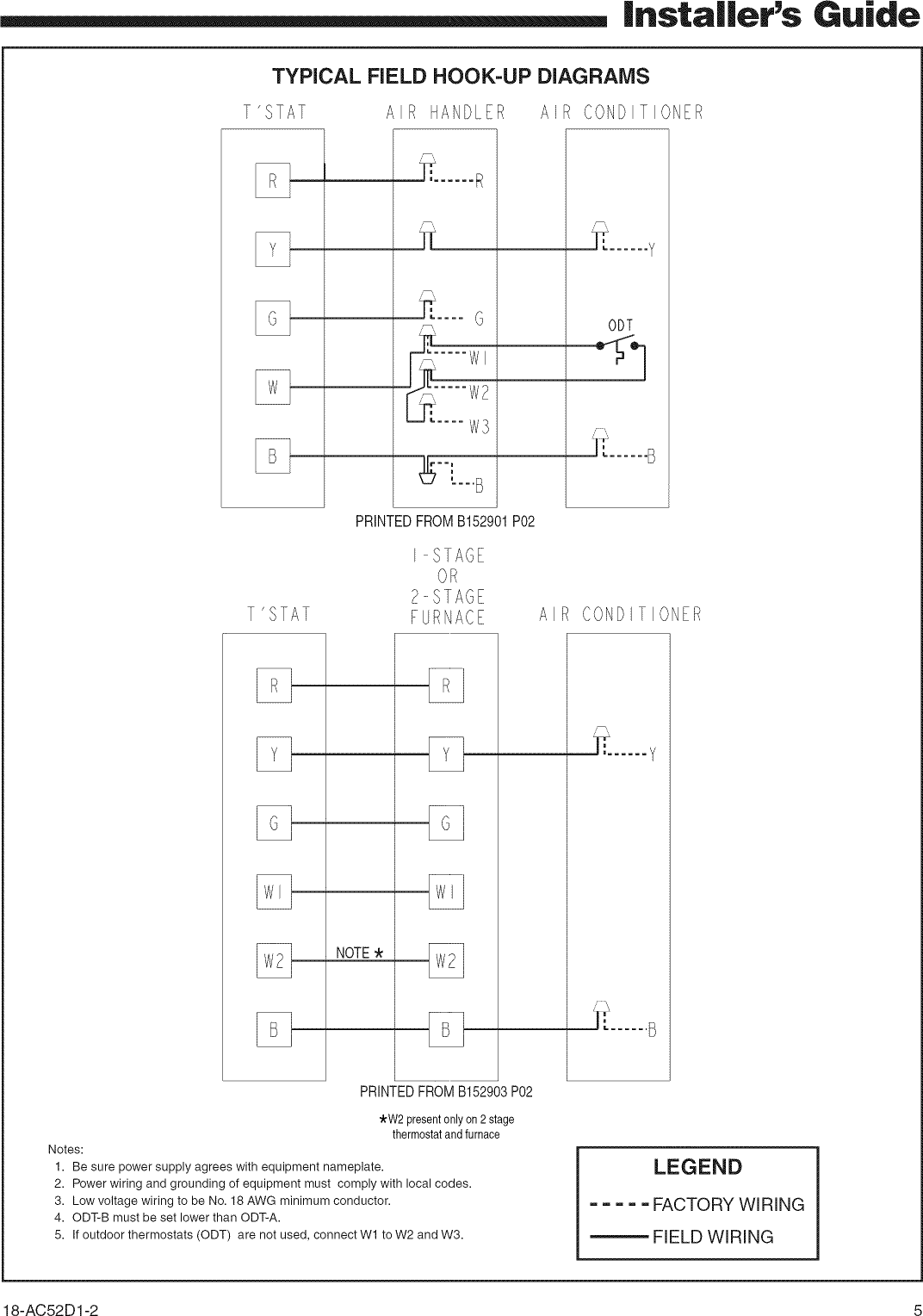 Page 5 of 8 - TRANE  Air Conditioner/heat Pump(outside Unit) Manual L0903228