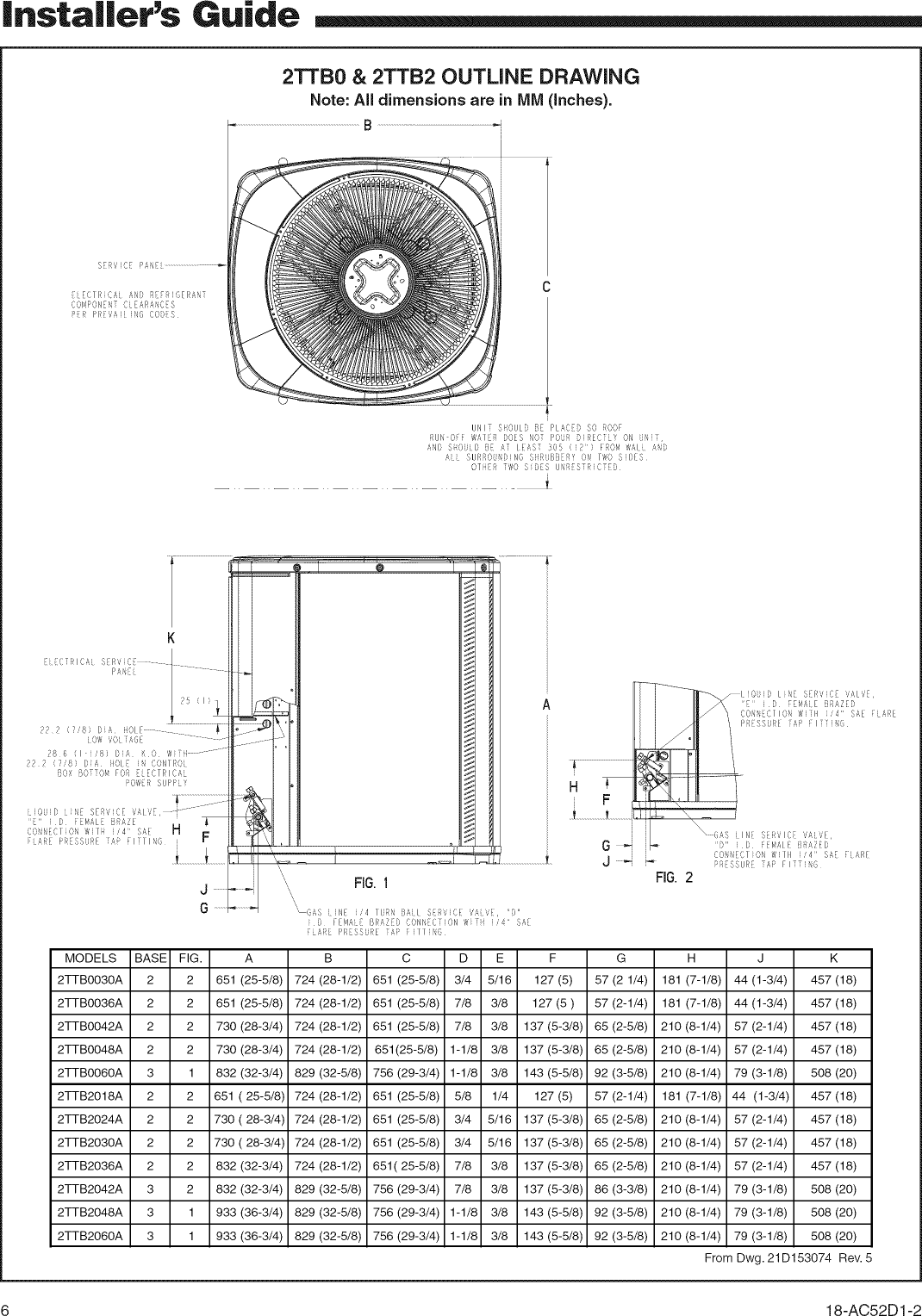 Page 6 of 8 - TRANE  Air Conditioner/heat Pump(outside Unit) Manual L0903228