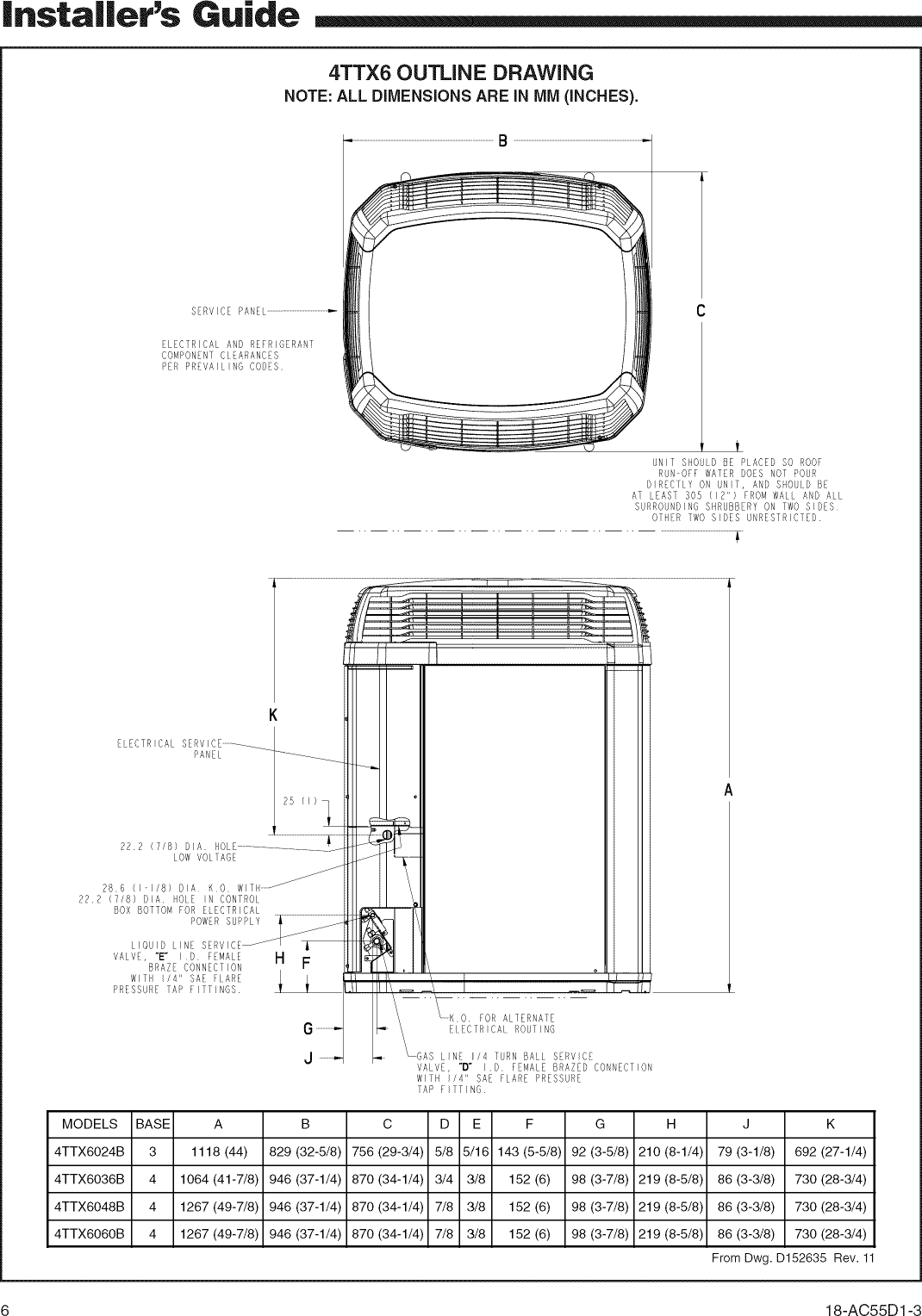 Page 6 of 8 - TRANE  Air Conditioner/heat Pump(outside Unit) Manual L0904669