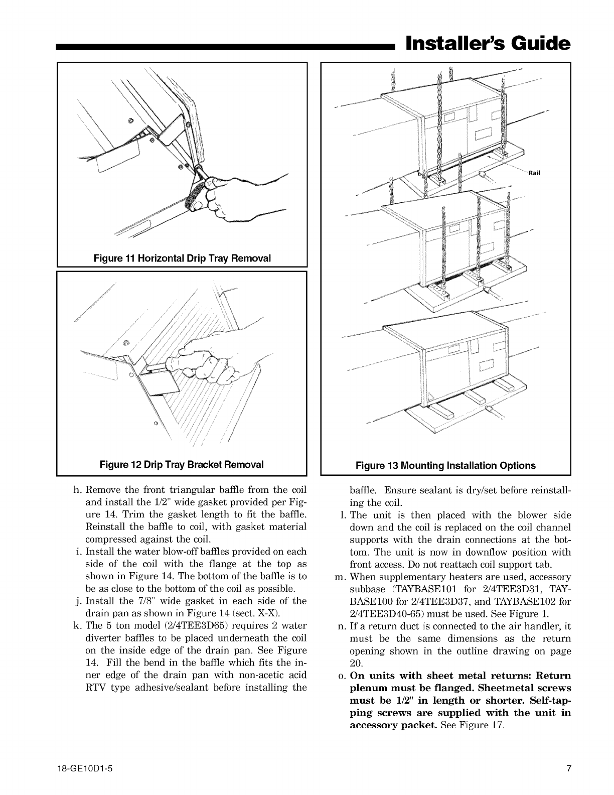 Trane condenser installation manual