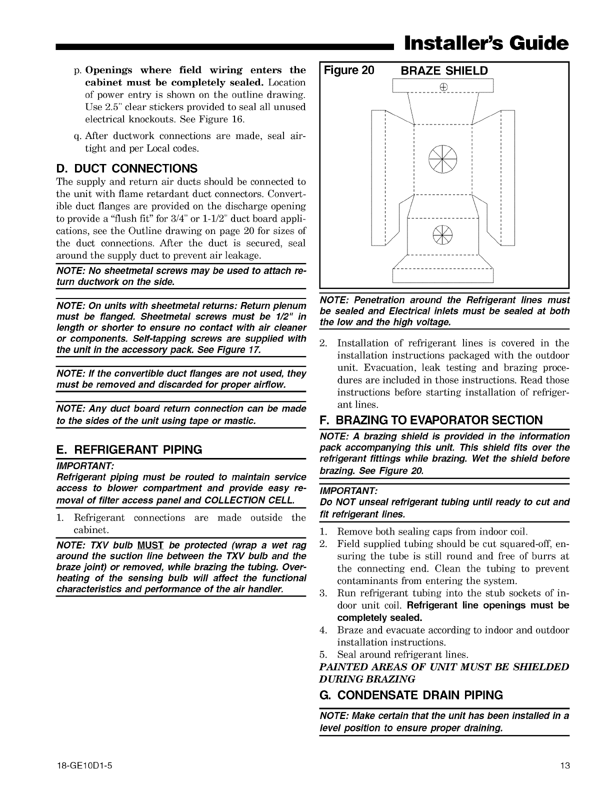 Trane 4tee installation manual download