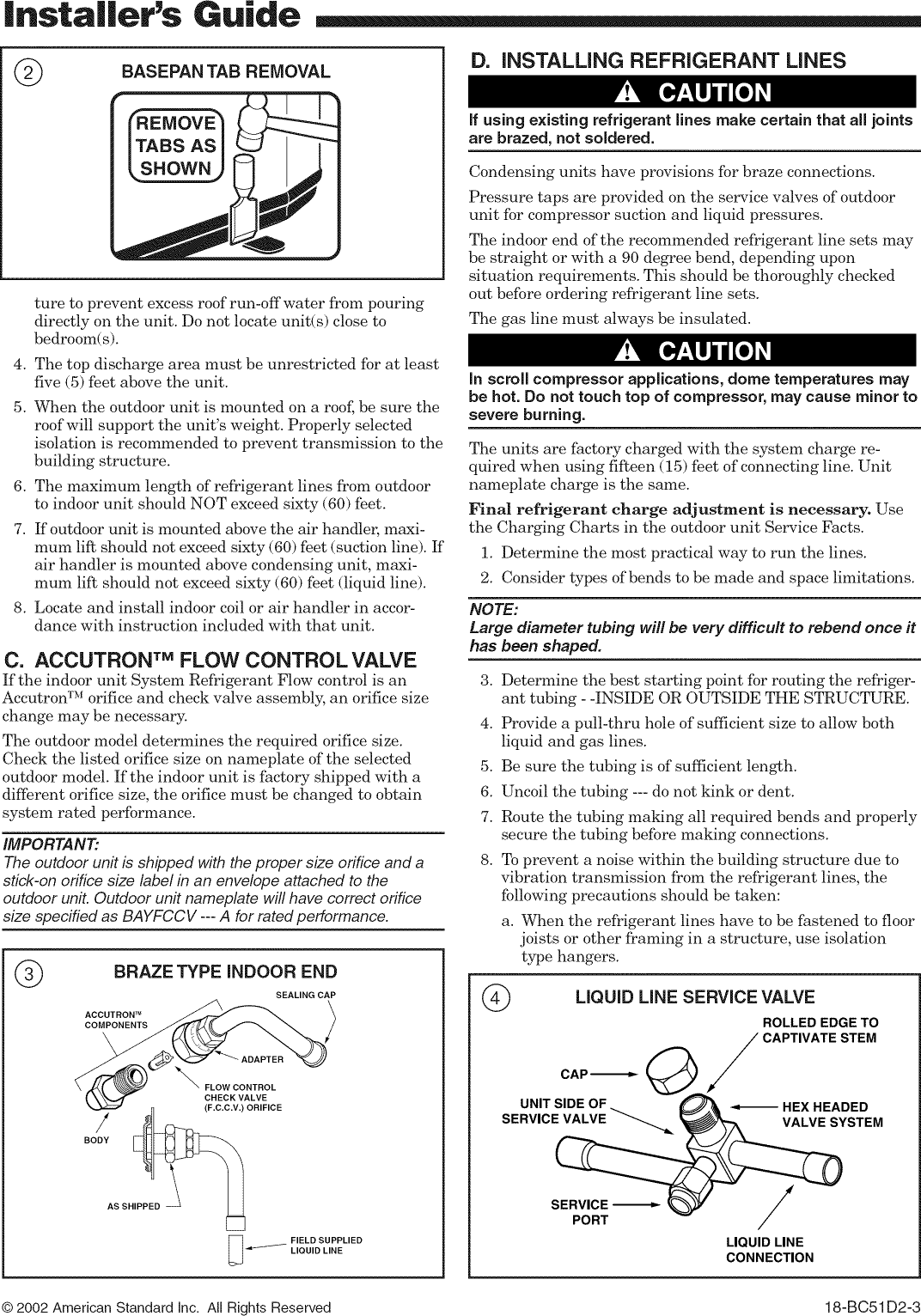 Page 2 of 8 - TRANE  Air Conditioner/heat Pump(outside Unit) Manual L0905065