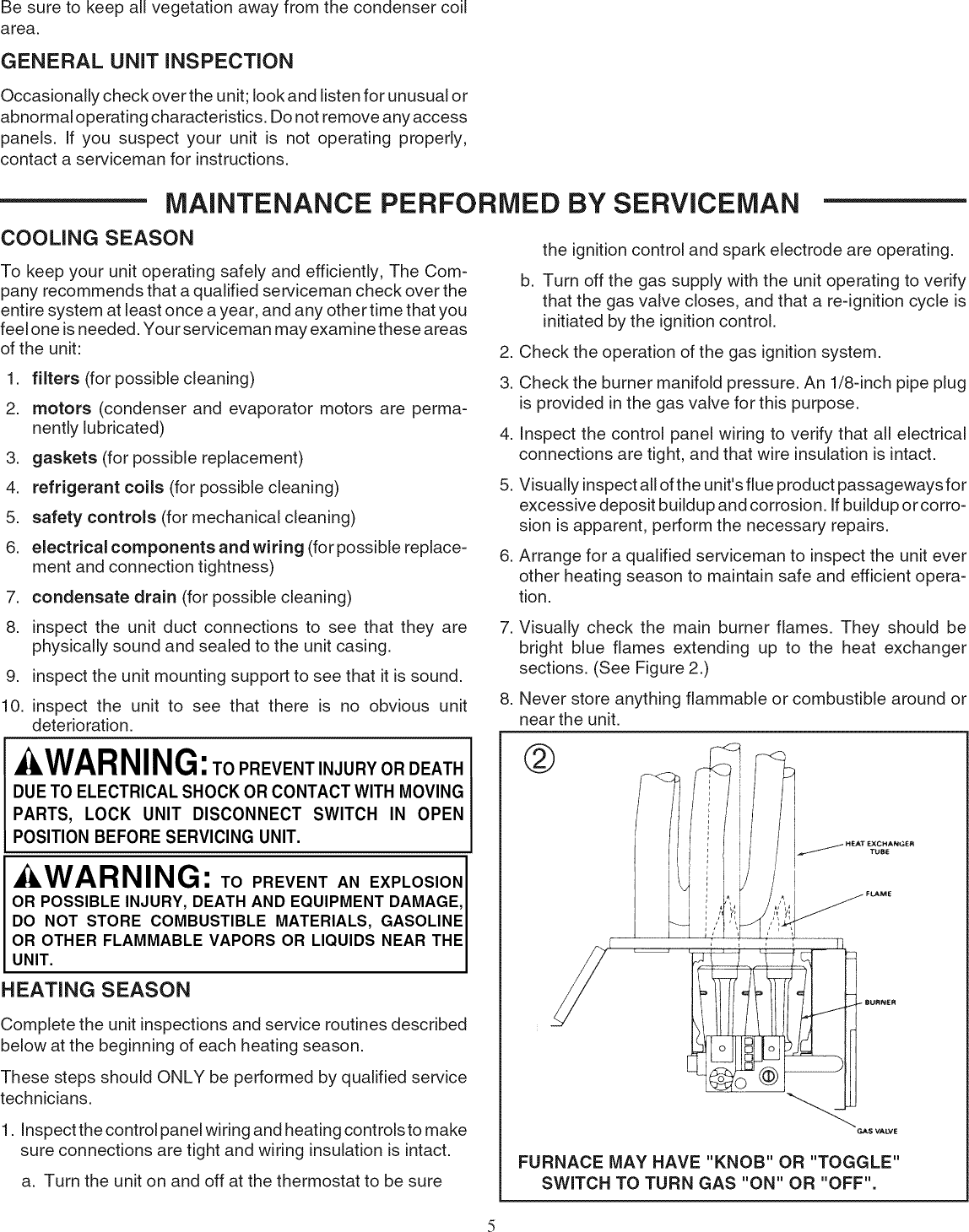 Page 5 of 8 - TRANE  Package Units(both Units Combined) Manual L0905326