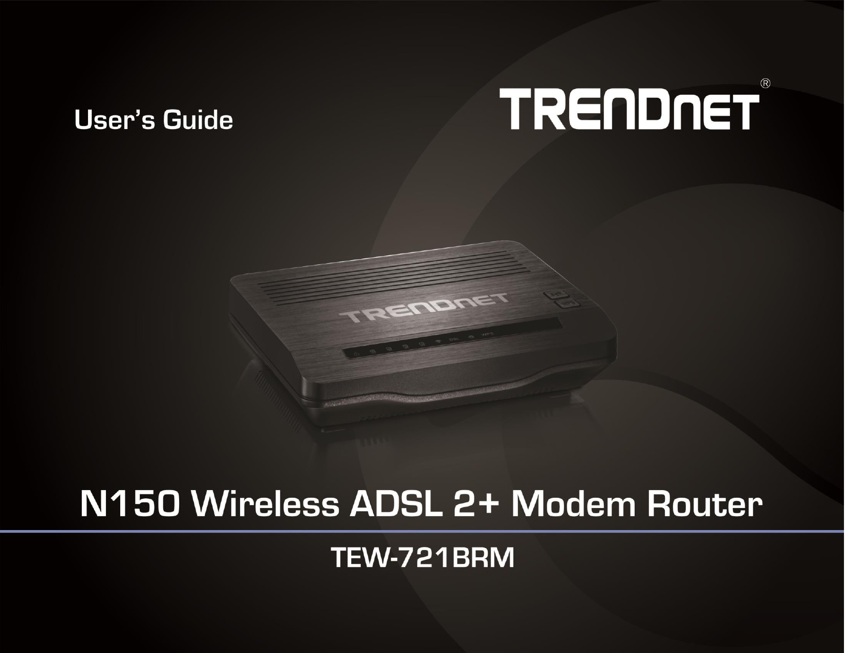             TRENDnet User’s Guide Cover Page 