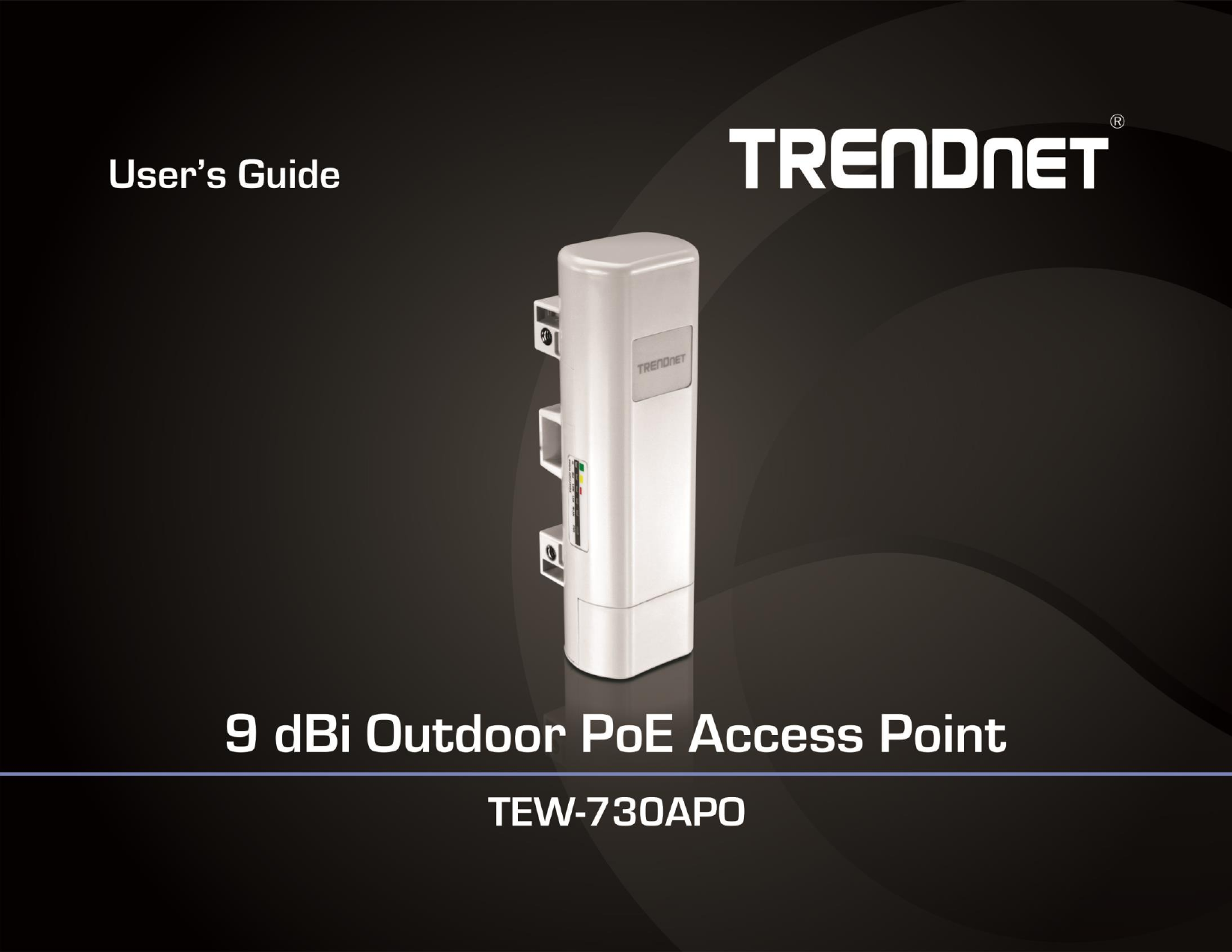                    TRENDnet User’s Guide Cover Page  