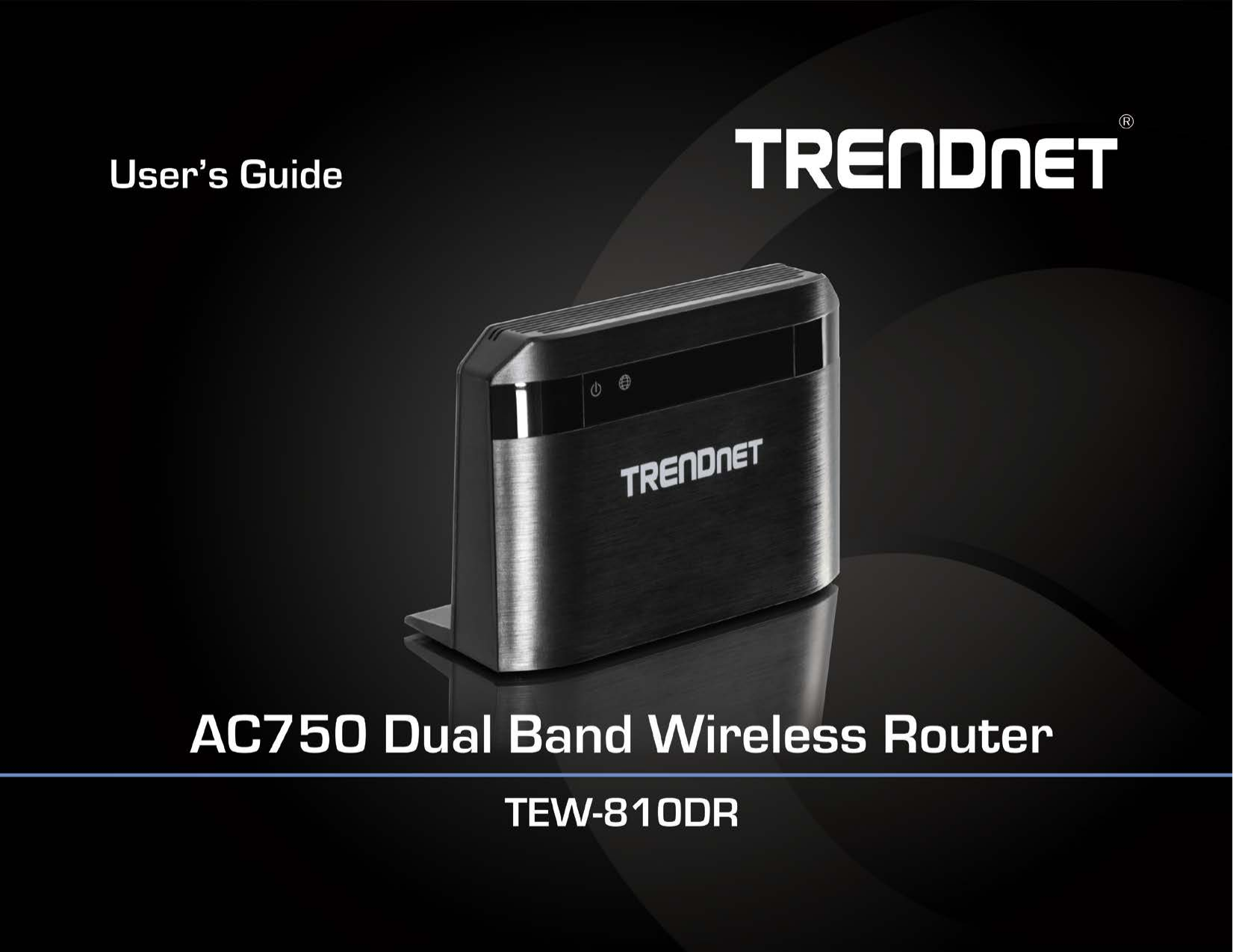              TRENDnet User’s Guide Cover Page  