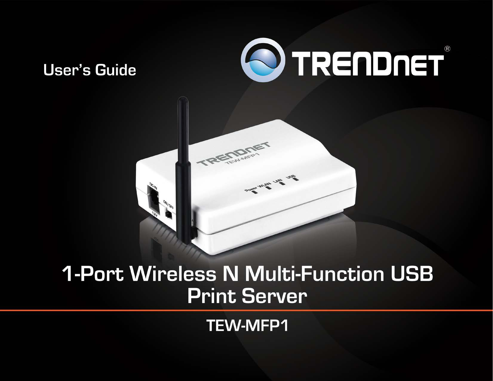              TRENDnet User’s Guide Cover Page 