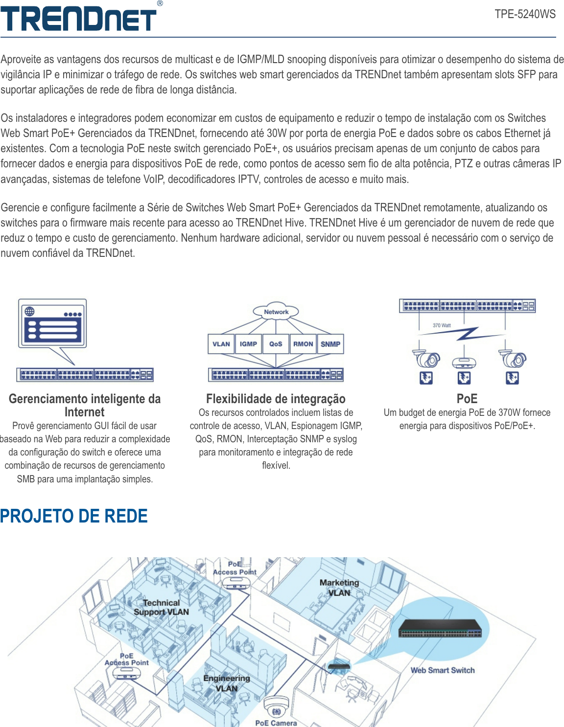 Page 2 of 5 - TRENDnet 2 BR Datasheet TPE-5240WS (v1.5R)