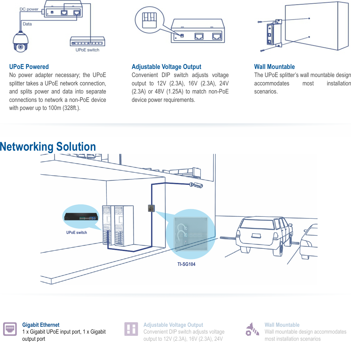 Page 2 of 3 - TRENDnet Output EN Datasheet TI-SG104 (v1.0R)