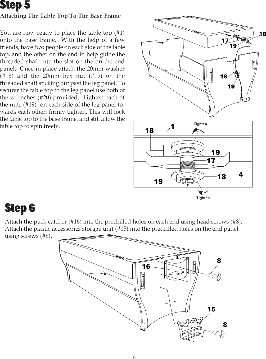 Page 6 of 11 - TRIUMPH  Rebound Table Manual L0912357
