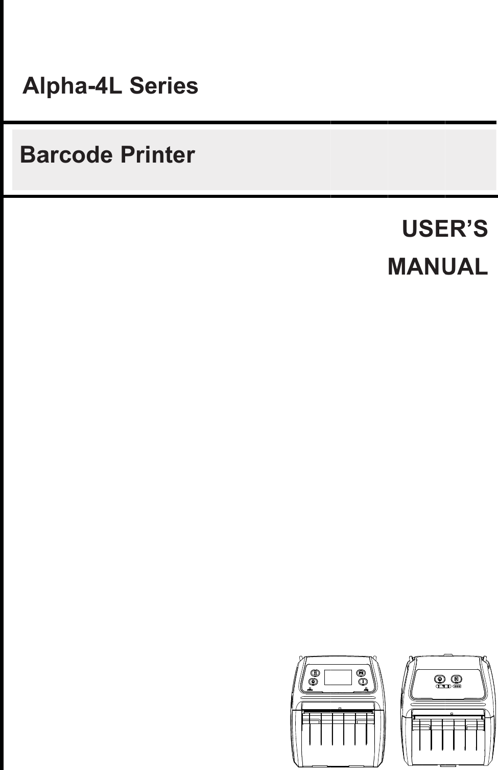                          AlBapha-4arcode4L See PrinriesnterUSEMANUER’SUAL