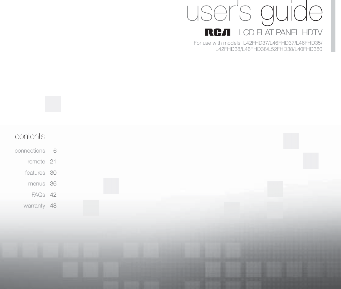 Page 1 of TTE Technology L52FHD38 LCD TV User Manual